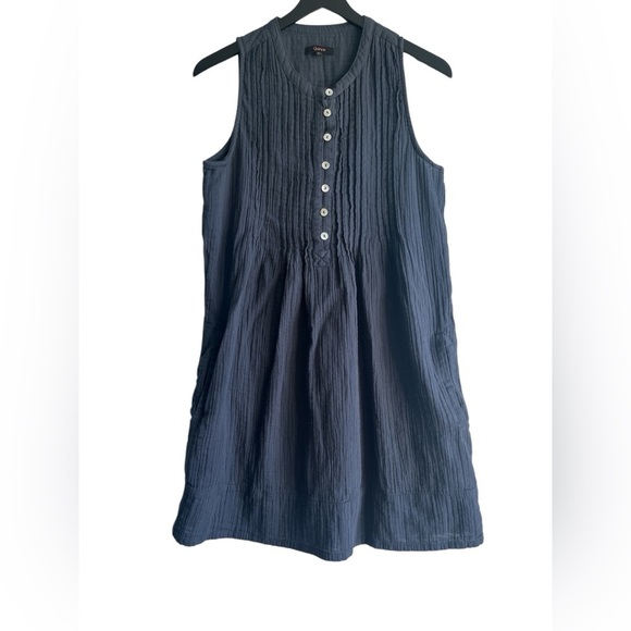 Quince 100% Organic Cotton Gauze Sleeveless Swing Dress - Picture 4 of 8